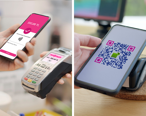 Mobil Temassız ve TR Karekod (QR) Ödemelerinize Toplam 50 TL MaxiPuan!