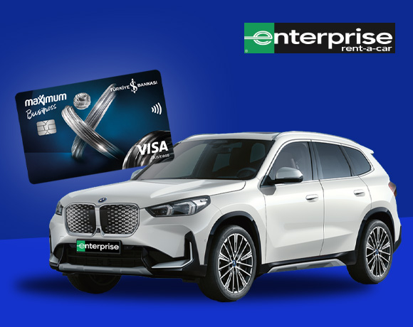 İş Bankası Visa Ticari Kart Sahiplerine Enterprise Araç Kiralamalarda İndirim Fırsatı!