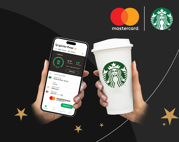 Mastercard Logolu İş Bankası Kartınız ile Starbucks® Yüklemelerinize Beş Yıldız!
