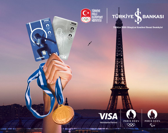 VISA logolu Bireysel Kredi Kartınızla Paris 2024 Olimpiyatlarına gitme ayrıcalığı!
