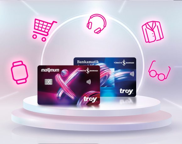 Troy Logolu İş Bankası Kartlarınız ile Harcamalarınıza Toplam 250 TL MaxiPuan!