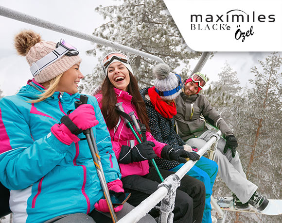 Maximiles Black'le yapacağınız Skipass ödemelerinizde %20 indirim!