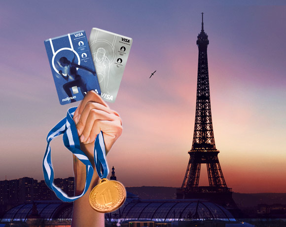 VISA logolu Bireysel Kredi Kartınızla Paris 2024 Olimpiyat Oyunlarına gitme ayrıcalığı!
