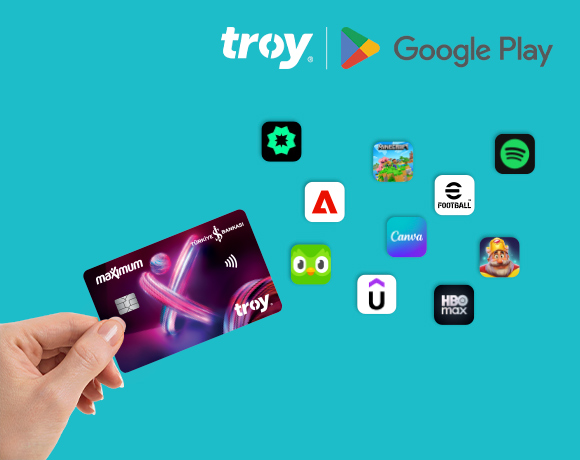 İş Bankası TROY Kart Sahipleri Google Play’de Kazanıyor, Seçili Uygulamalarda 100 TL’ye Varan İndirim Fırsatı!