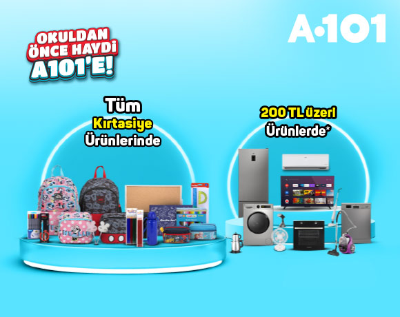 A101’de Peşin Fiyatına 3 Taksit!