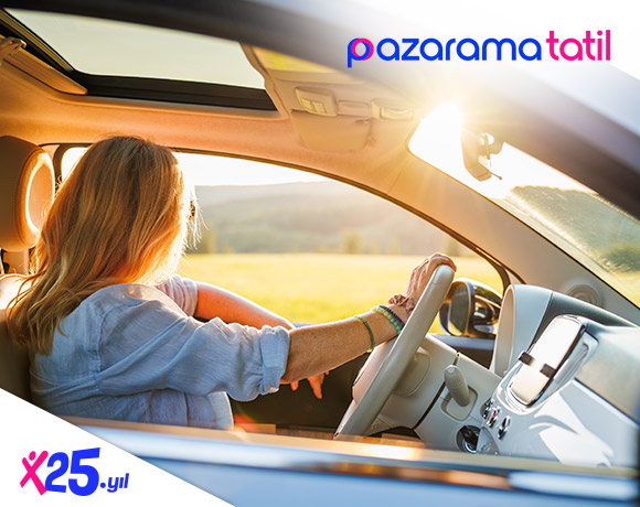Pazarama Tatil'de 5.000 TL ve üzeri ilk araç kiralamanıza 500 TL PazaramaPuan!